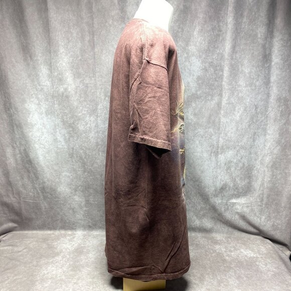 The Mountain 2XL Brown T-Shirt With Majestic Eagle Graphic Short Sleeve Crewneck - Picture 7 of 9